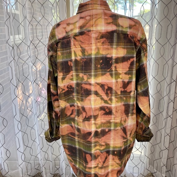 Columbia Bleach Dyed Button Down Men’s Shirt Large - Picture 4 of 6